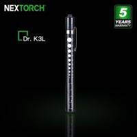 Nextorch Dr. ไฟฉายทางการแพทย์หลายโหมด,K3L แสงสองสีป้องกันการลื่นไถลเพื่อการตรวจสุขภาพการสำรองข้อมูลในบ้าน