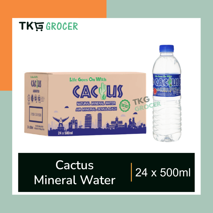 Cactus Mineral Water 500ml 1 carton / 24 x 500ml | Lazada