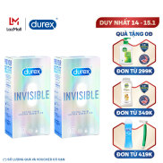 Combo 2 Bao cao su siêu mỏng Durex Invisible Extra Thin Extra Sensitive