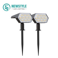 108 LED Outdoor Solar Lights Solar Spot Lights Landscape Spotlights 92 43 LED Adjustable garden decoraction warm white lamp IP65