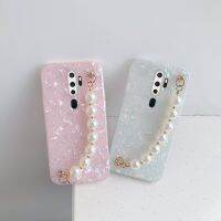 {Taoyitao Case} สำหรับ OPPO A9เคส2020แบบหรูหราสร้อยข้อมือไข่มุก A15 A5 C15 A15S A52 A54 A72 A93 A94 F17 F19Pro C35