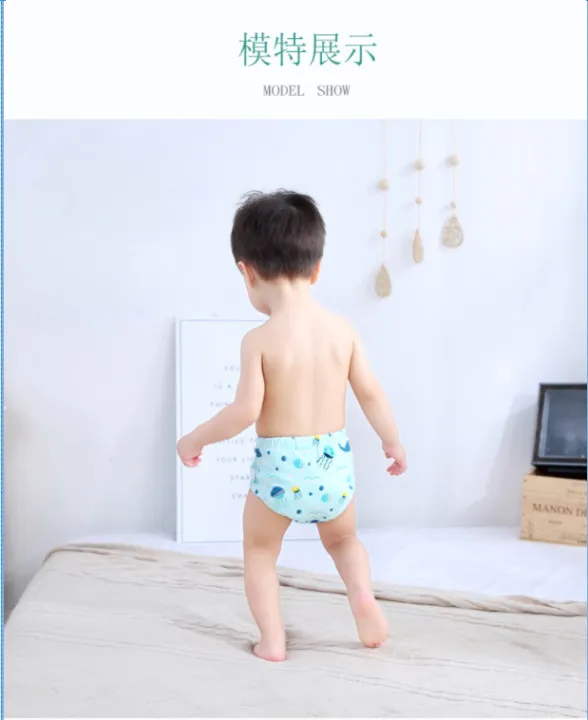 ?Hot Sale?6 Layers Baby Toilet Training Pants Toddler Kid Potty Learning Underwear Cloth Diapers Seluar Bayi M L