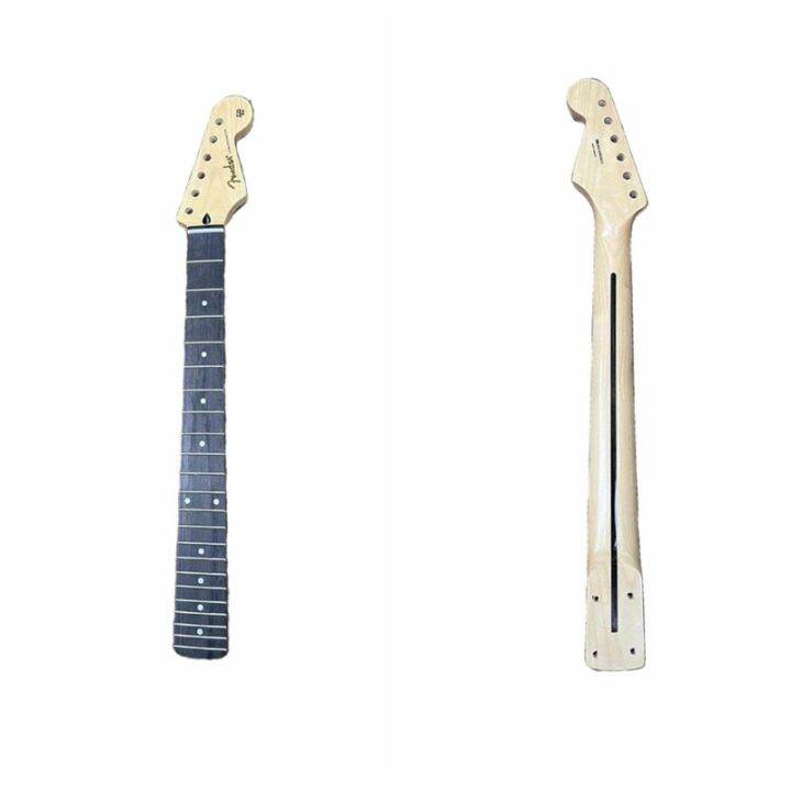 22 Frets Electric Guitar Neck Maple Rosewood Fingerboard Replacement