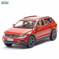 【The-Best】 Mamas &amp; Babies Akitoo Tiguan L จำลองโมเดลรถโลหะผสม Off-Road รถอเนกประสงค์เสียงและรถลาก6เปิดของขวัญ #2402