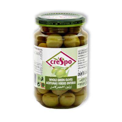 สินค้ามาใหม่! ครีสโป มะกอกเขียวในน้ำเกลือ 354 กรัม Crespo Green Olives In Brine 354 G ล็อตใหม่มาล่าสุด สินค้าสด มีเก็บเงินปลายทาง