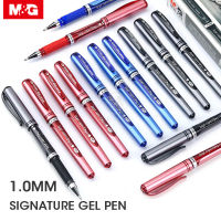 M&amp;G 12pcslot 1.0mm Broad Gel Pen Black Blue Red Signature Gel Ink Pens Pen Stationery for Office Supplies Writing