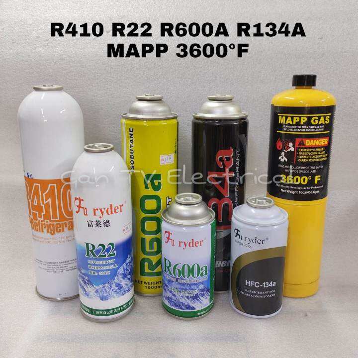 R410 R22 R600A R134A Refrigerator Refrigerant Car Air Cond Refill Gas