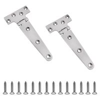 2 Pieces T-Strap Hinges 6Inch X 3Inch Casting Hinge 316 Stainless Steel for Boat&amp; AUTO