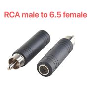 rca male plug to 6 . 35 mm stereo/mono female แจ็คอะแดปเตอร์เสียง