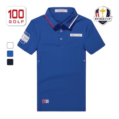 RyderCup ryder cup golf clothing collar short sleeve T-shirt male 21st summer light and Polo shirts mens clothing golf