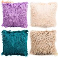 1PCNordic Posh Style Home Decor Super Soft Plush Mongolian Faux Fur Throw Pillow