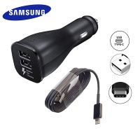 Samsung Car Charger Dual USB Adaptive Fast Adapter Micro usb Type C Cable For Galaxy s10 s9 s8 Plus s20 Note 20 ULTRA 10 plus Car Chargers