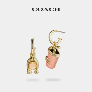 COACH®  Signature Cup Mismatch Earrings