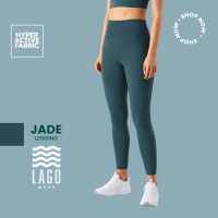 [LAGO Legging] - สีเขียว Jade กางเกงออกกำลังกาย กางเกงกีฬา ขายาว เลกกิ้ง