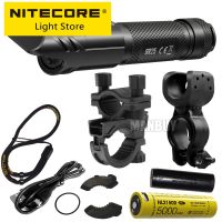 BR25 Nitecore ที่มีไฟจักรยานกะทัดรัดอย่างมากประสิทธิภาพสูง2x ที่ติดจักรยาน + ประเภท C 5000MAh NL2150R 21700แบตเตอรี่แบบชาร์จไฟได้