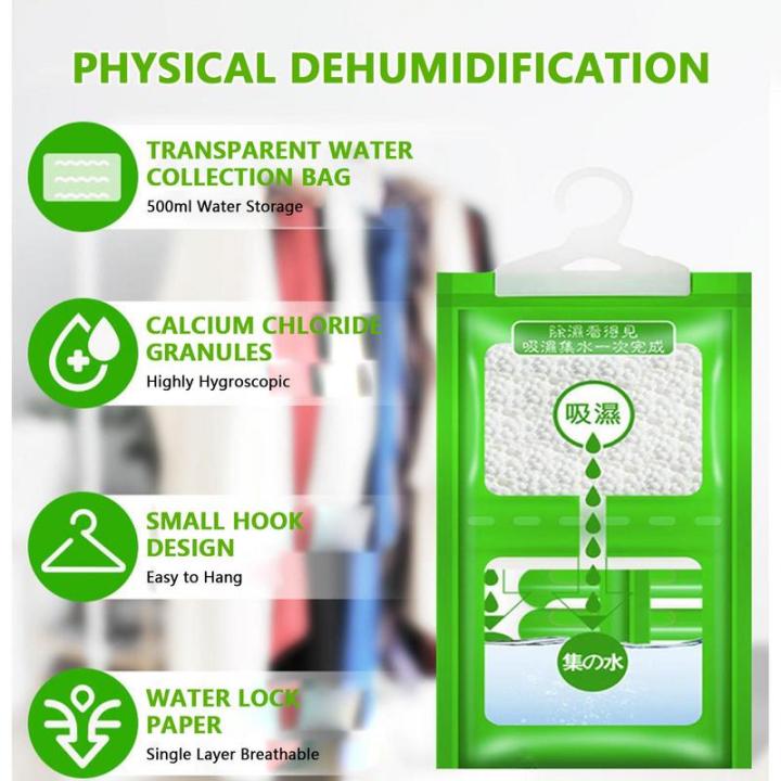 10-pcshanging-type-closet-damp-proof-bag-closet-cabinet-dehumidification-desiccant-moisture-absorption-mildewproof-desiccant-bag