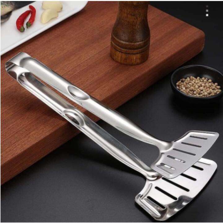 Stainless Steel Barbecue Tong Fried Steak Shovel Fried Fish Shovel BBQ ...