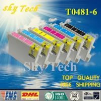 ตลับหมึกที่รองรับ6X Pz27สำหรับ T0481ถึง T0486สำหรับ Epson R200 R220 R300 R300M R320 R340 RX500 RX600 RX620 RX640ฯลฯตลับหมึก