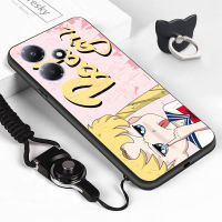 เคสใส่โทรศัพท์สำหรับ Infinix ร้อน30 30i ร้อน30เล่นแหวนใส่นิ้วเส้นเล็กเคสทีพียูนุ่มสายคล้องสำหรับเบียร์ไม่ดี Chibi Maruko โคลนสีเทียน Shinchan Doraemn เคสเด็กผู้หญิงเด็กผู้ชาย Matilda Leon เคสซิลิโคนกันกระแทกปลอกโทรศัพท์