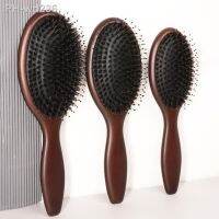 Hair Brush Natural Beech Comb Boar Bristles Anti-static Hair Scalp Paddle Hairbrush Gasbag Massage Comb Hair Care 3 Size