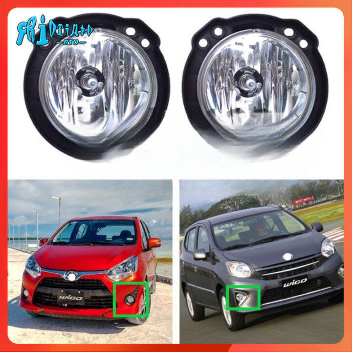 RTO fog lamp fog light front bumper lamp for TOYOTA wigo 2012 2013 2014