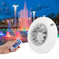 24LED ไฟสระว่ายน้ำสีสันสดใส RGB ไฟใต้น้ำ AC12V 24W โคมไฟภูมิทัศน์กันน้ำ