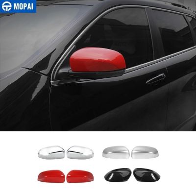 MOPAI Car Rearview Mirror Shell for Jeep Cherokee 2014+ Car Rear View Mirror Decoration Cover for Jeep Compass 2017+ Accessories