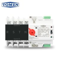 3เฟส Din Rail ATS คู่พลังงานโอนสวิตช์สวิตช์เลือกไฟฟ้าอัตโนมัติกำลังไฟไม่ขาดช่วง4P 63A 100A 125A