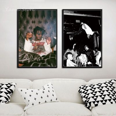 Playboi Carti เพลงยอดนิยมอัลบั้ม Hip Hop Rap Star Art ภาพวาดผ้าใบโปสเตอร์ Wall Home ตกแต่งคุณภาพสูง Home Decor No F