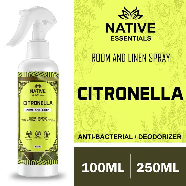 (Citronella scent) Air Freshener, Room and Linen Spray by Native