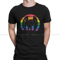 Mothman Humanoid Creatures Creative Tshirt For Men Retro Vintage Rainbow Round Neck Pure Cotton T Shirt Hip Hop Gift Clothes