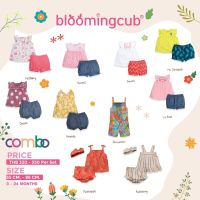 Bloomingcub ชุดเซ็ตเด็กผู้หญิง ชุดเซ็ตเสื้อกางเกงเด็ก เสื้ื้อผ้าเด็กอ่อน เสื้อกางเกงเด็กผู้หญิง