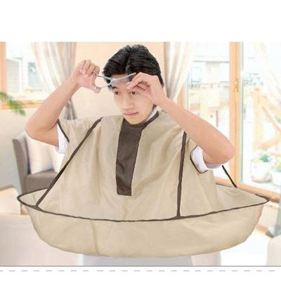 【YF】 Waterproof Adult Hair Cutting Cloak Foldable Umbrella Cape Salon Barber Home Hairdressing Cover Cloth With Funct