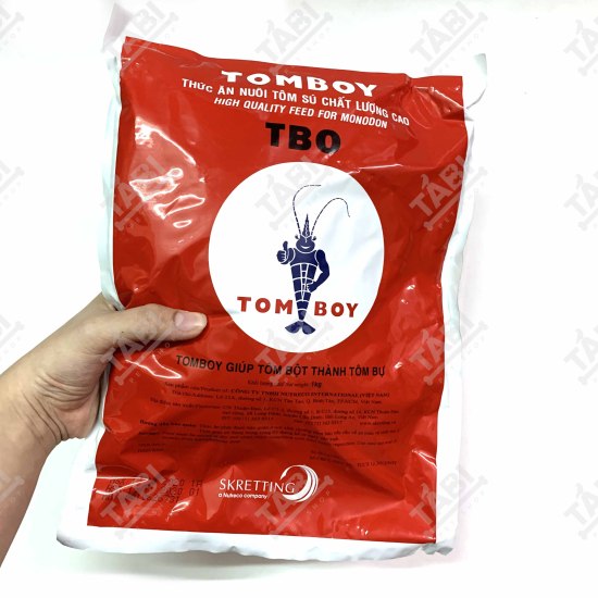 1kg cám tomboy tb0 dạng chìm - thức ăn cao cấp cho cá tôm