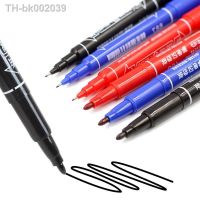 ❡☃ 3Pcs/Set Dual Tip 0.5/1.0 mm Nib Marker Waterproof Black Blue Red Oily Manga Art Marker Pens Student School Office Stationery