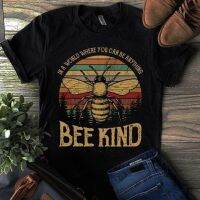 In A World Where You Can Be Anything Bee Kind Vintage Black 2019 Men Summer New O Neck Short Sleeve Cotton T Shirt Design