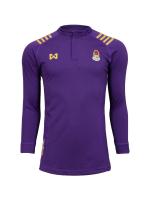 WARRIX เสื้อโปโลคอจีนแขนยาวปักBCC WA-17BCF-52K-ม่วงทอง-VN