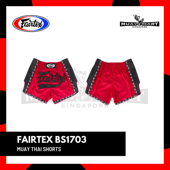 muay thai red shorts