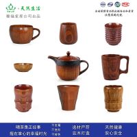 [COD] yfjy Japanese-style wooden cup coffee ins tea foreign trade handy mug belly wholesale