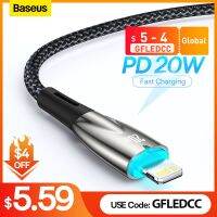 Baseus PD 20W USB C สำหรับ14 13 12 11 Pro Max Led ที่ชาร์จไฟรวดเร็ว USB USB C สำหรับ12 7ข้อมูล USB ชนิด C