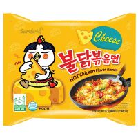 (ซองเหลือง-ชีส) ซัมยัง สูตรไก่เผ็ด มาม่า ราเมง เกาหลี ชนิดแห้ง yellow Cheese Samyang Buldak HOT Chicken Flavor Ramen ขนมเกาหลีนำเข้า