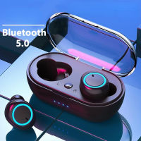 【พร้อมส่ง】หูฟังบลูทูธไร้สาย  Bluetooth 5.0 Earbuds Bass Stereo Sound หูฟังกีฬา หูฟังออกกำลังกาย เปิดและเชื่อมต่ออัตโน