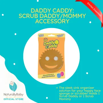 Scrub Daddy Sponge Holder - Daddy Caddy - Suction Sponge Holder for Smiley  Face Sponge , Non-Slip Suction Cups, Sink Organizer for Kitchen and