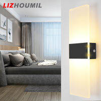 LIZHOUMIL พวงกุญแจอะคริลิคโคมไฟผนังในร่มไฟผนัง Led ทันสมัยโคมไฟทางเดิน BD77หลอดไฟ COB ไฟติดผนัง