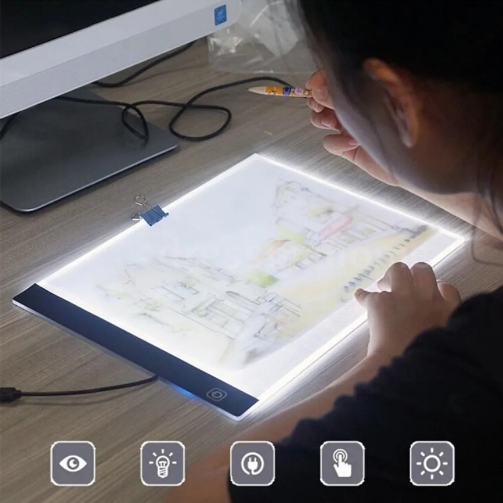 A5 Led Tracing Light Led Board Light Tracing Box Diamond Painting Sketching  Animation Stenciling Drawing Board - Arts, Crafts & Sewing - Temu