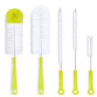 ♛❦ 5 Pcs Long Handle Cleaning Brush Sets for Narrow-mouth Baby Bottle Pipe Washing Sports Water Bottle Glass Tube Cleaner