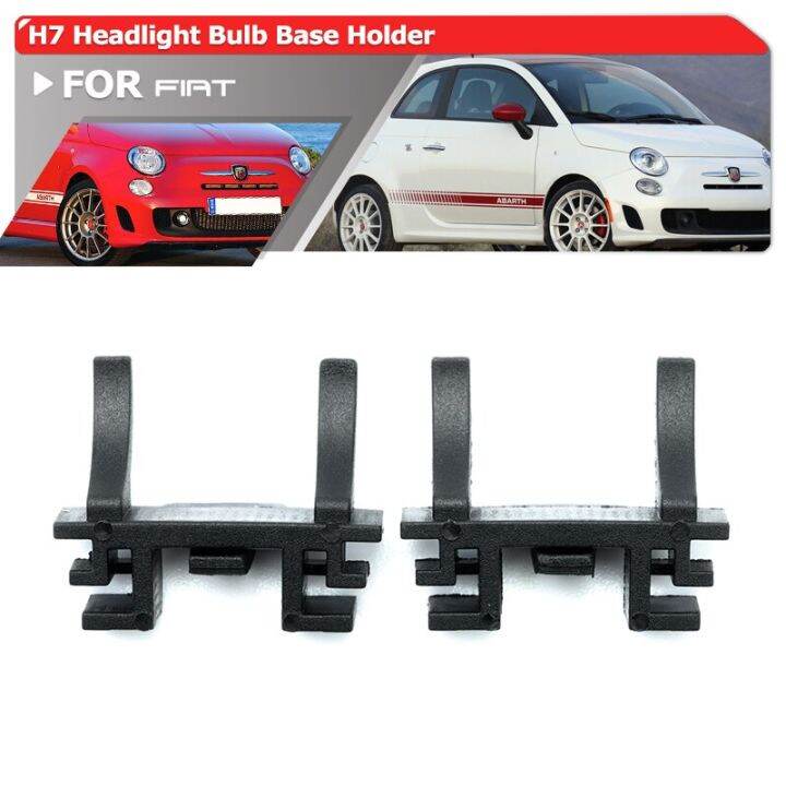 H7 Led Headlight Bulb Base Holders Adapters Retainers For Fiat Abarth