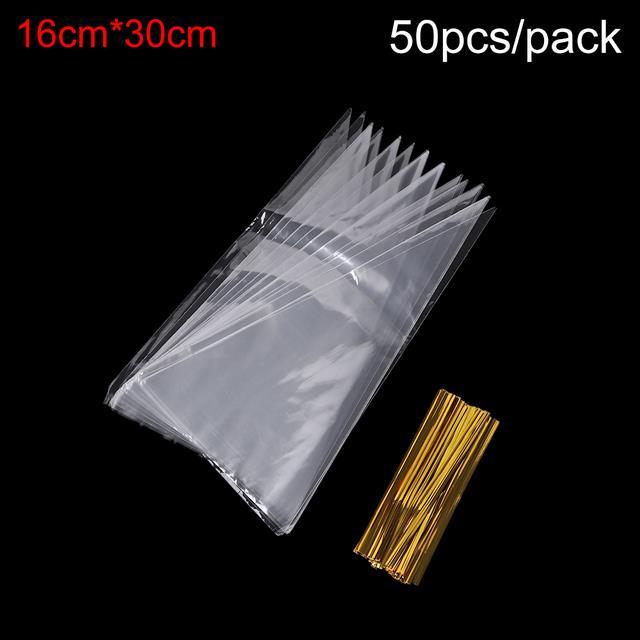 yf-50pcs-plastic-cone-transparent-carrot-with-ties-for-wedding-birthday-easter-favors-packing