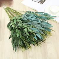 【cw】Simulation Willow Project Home Decoration Green Row Grass Wedding Decoration Door Flower Arrangement Plant ！