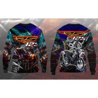 [In stock] 2023 design Honda RS 125 Full Sublimation Motorcycle Long-sleeved Shirt，Contact the seller for personalized customization of the name